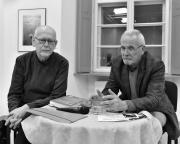 Prof. Julian Kwiek i redaktor Zbigniew Pakuła. Fot. Maciej Krajewski