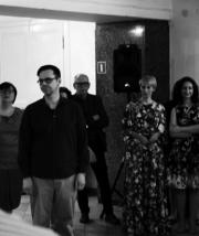 O swoich fotografiach opowiada Łukasz Baksik. Fot. Sławomir Lisiecki