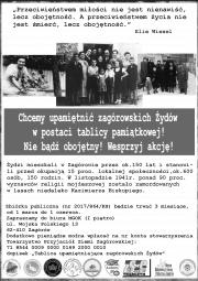 Chcą upamiętnić zagórowskich Żydów
